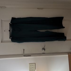 Modcloth Wide Leg Green Dress Pants